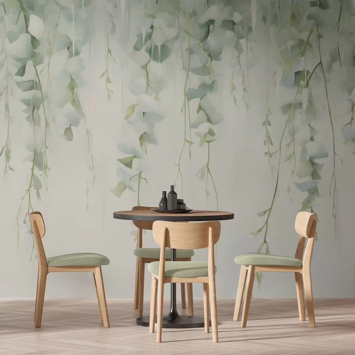 Fototapet Visící větve s listy w04722