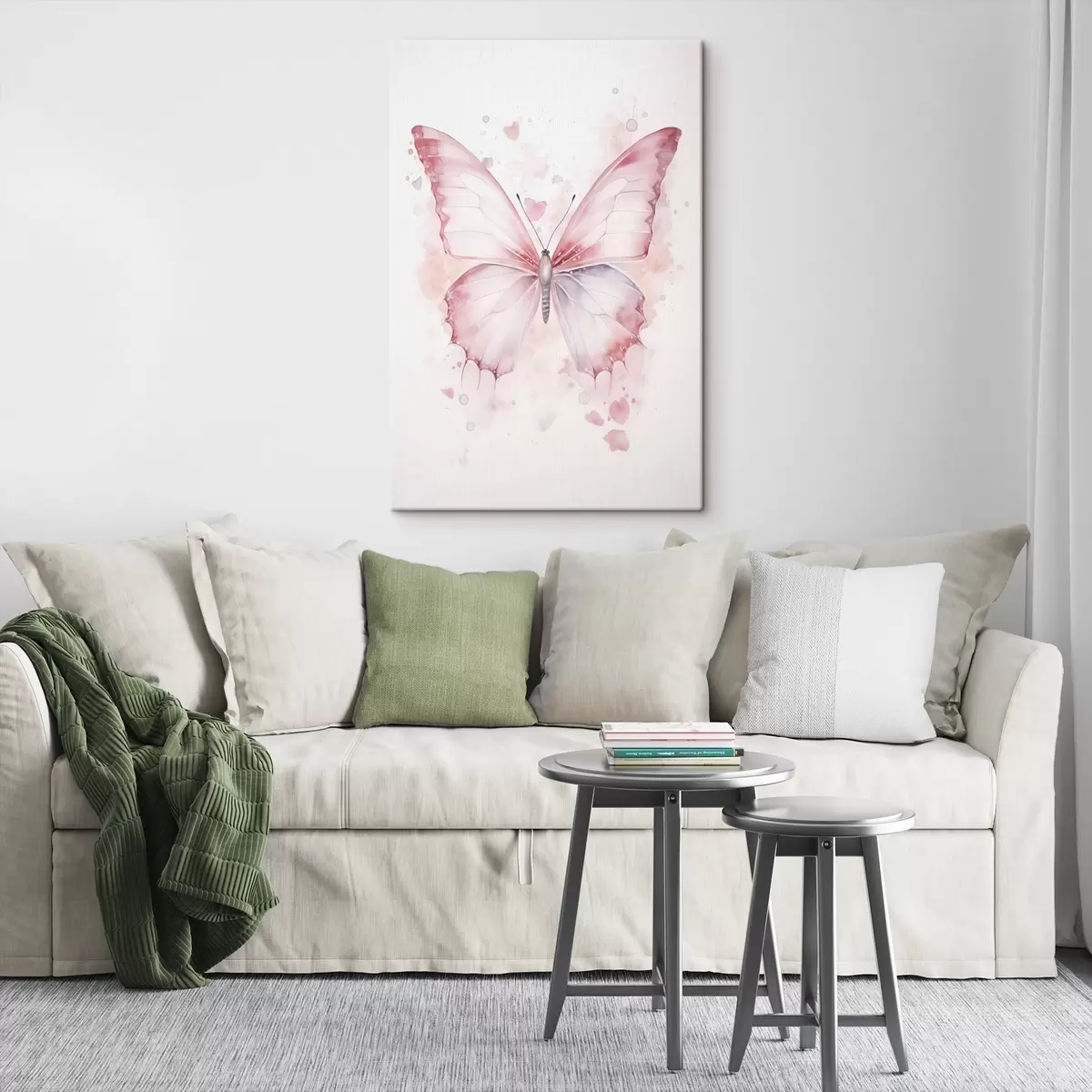 Obraz Růžový motýl, akvarelová technika Č. s46073