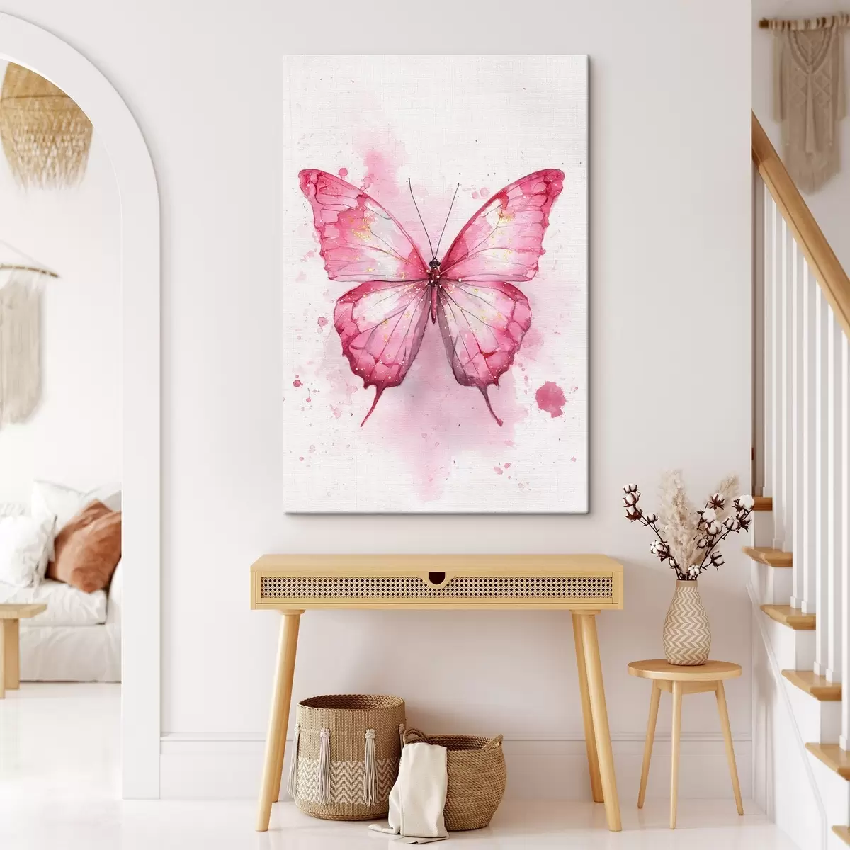 Obraz Jemný motýl na akvarelovém pozadí Č. s46077
