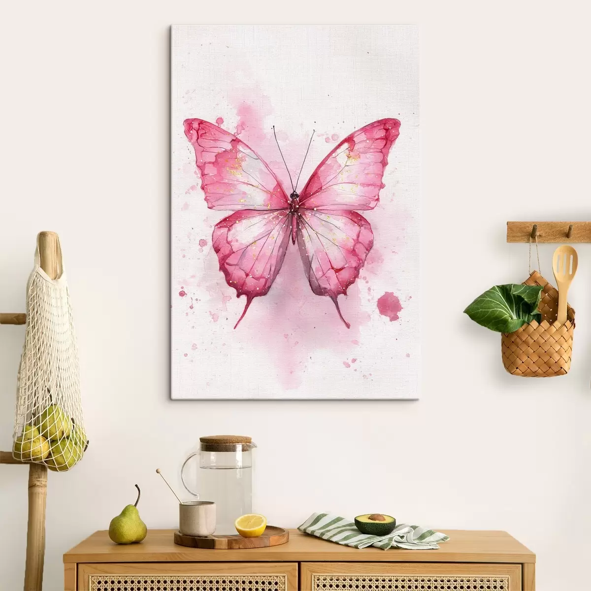 Obraz Jemný motýl na akvarelovém pozadí Č. s46077