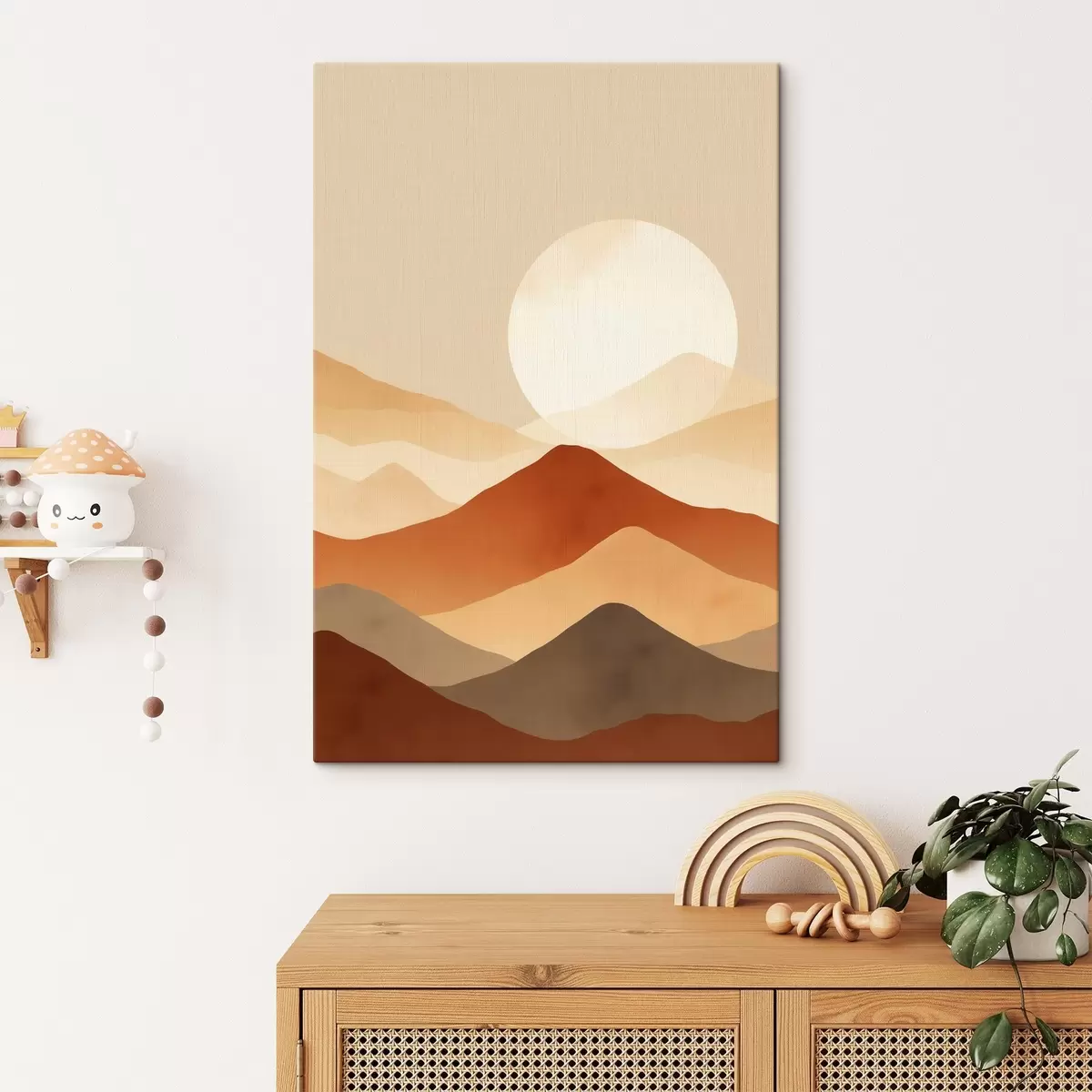 Obraz Obrovský měsíc na pozadí Č. s46083