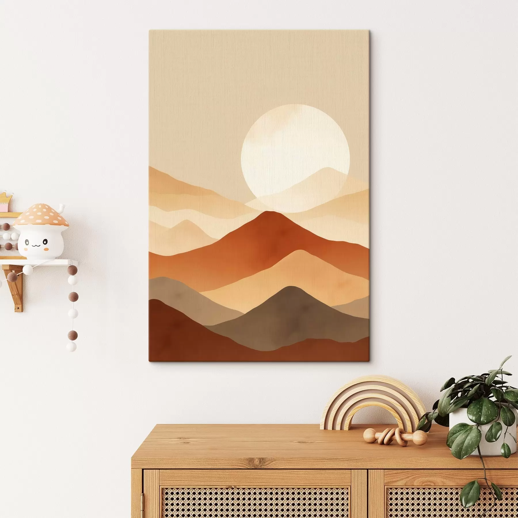 Obraz Obrovský měsíc na pozadí Č. s46083