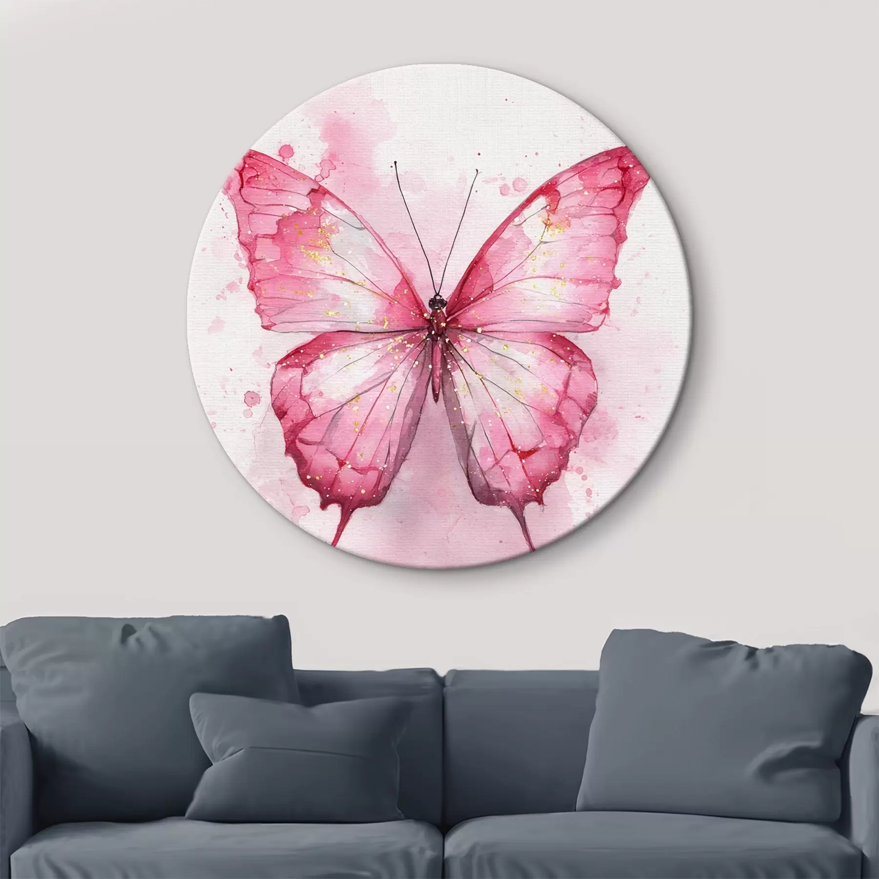 Obraz Jemný motýl na akvarelovém pozadí Č. r46077