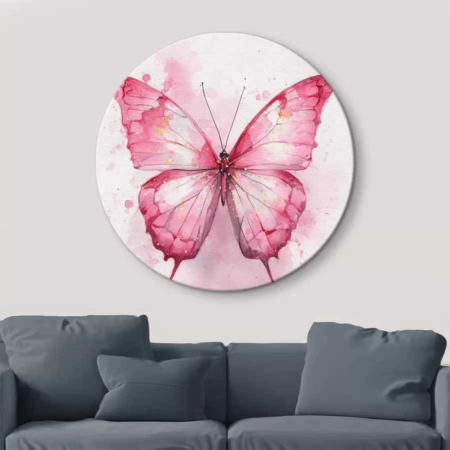 Obraz Jemný motýl na akvarelovém pozadí Č. r46077