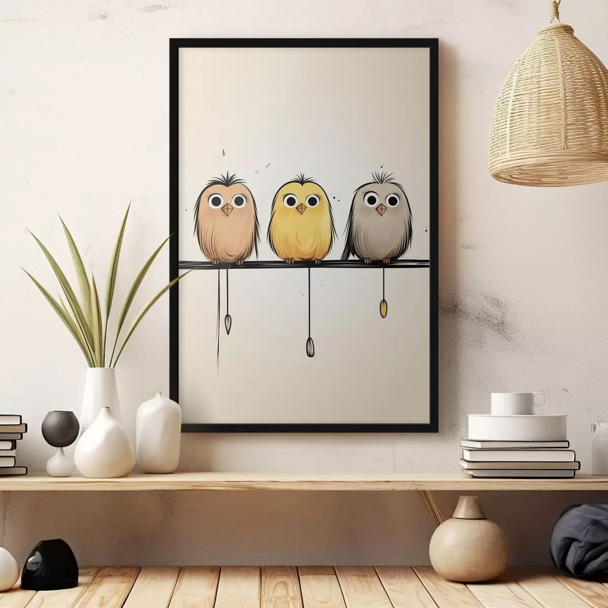 Poster Roztomilá kuřátka f46071