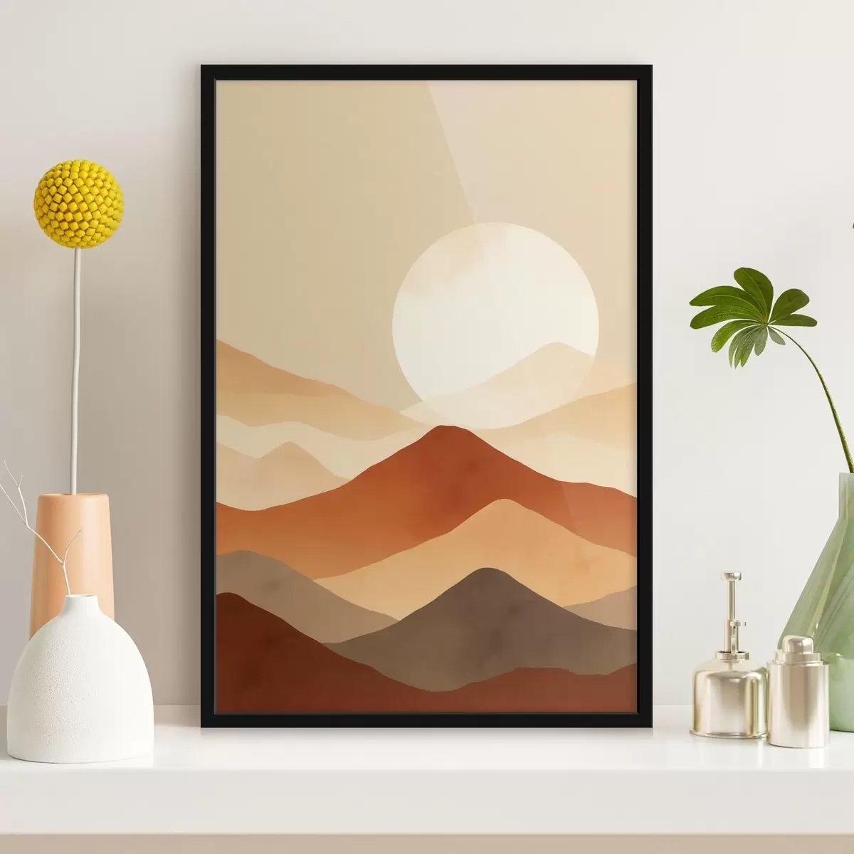 Poster Obrovský měsíc na pozadí f46083