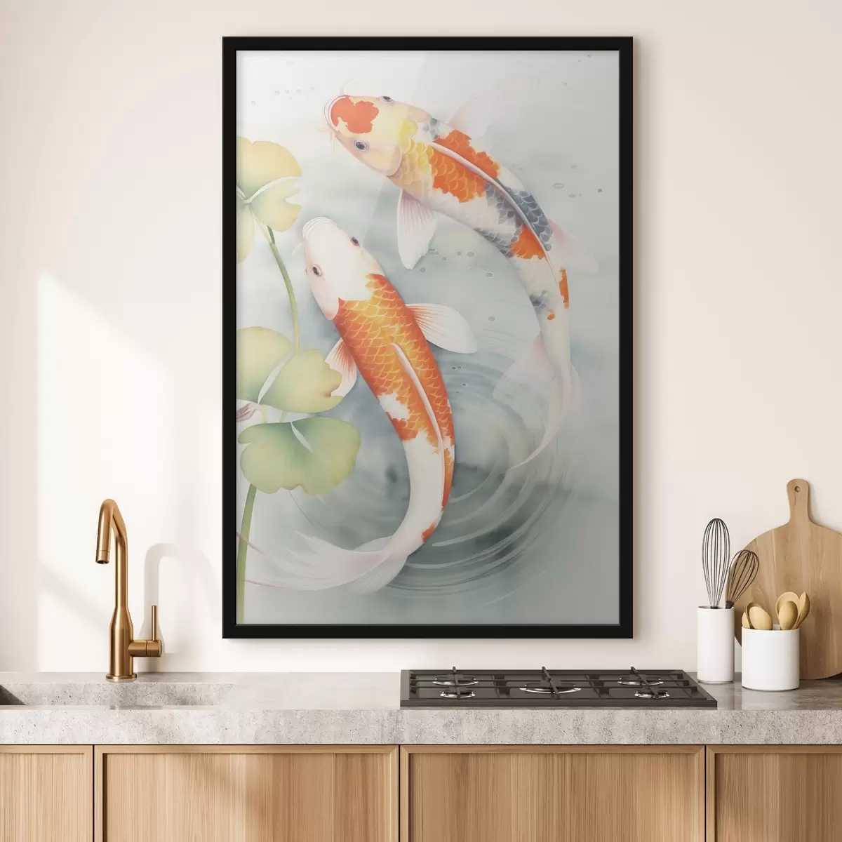 Poster Dvě nádherné ryby v rybníku f46086