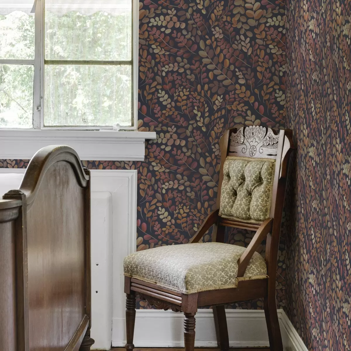 Tapety Podzimní listí v teplých oranžovo-růžových tónech a00799v2