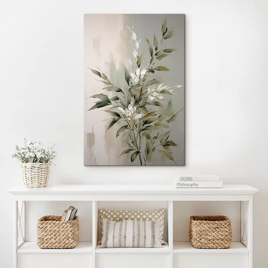 Obraz Abstraktní větev s listy Č. s46135