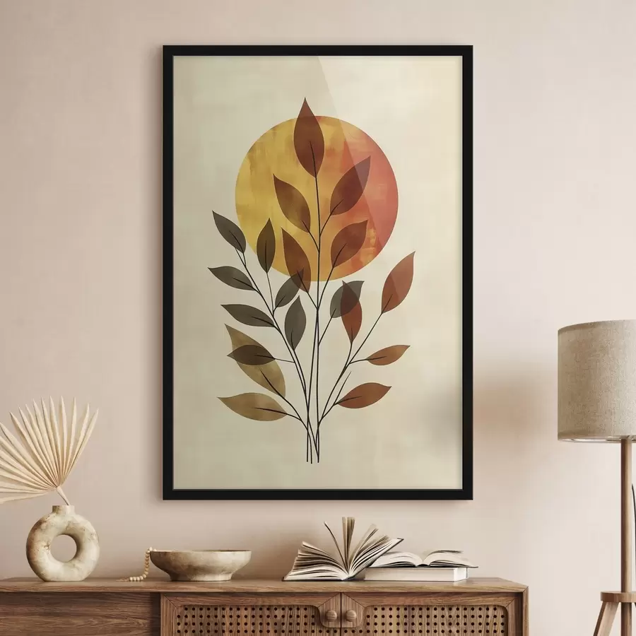 Fototapet Větev s listy f46132