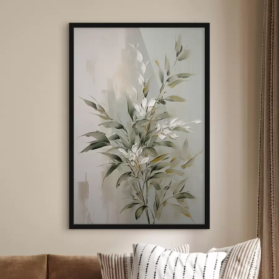 Fototapet Abstraktní větev s listy f46135