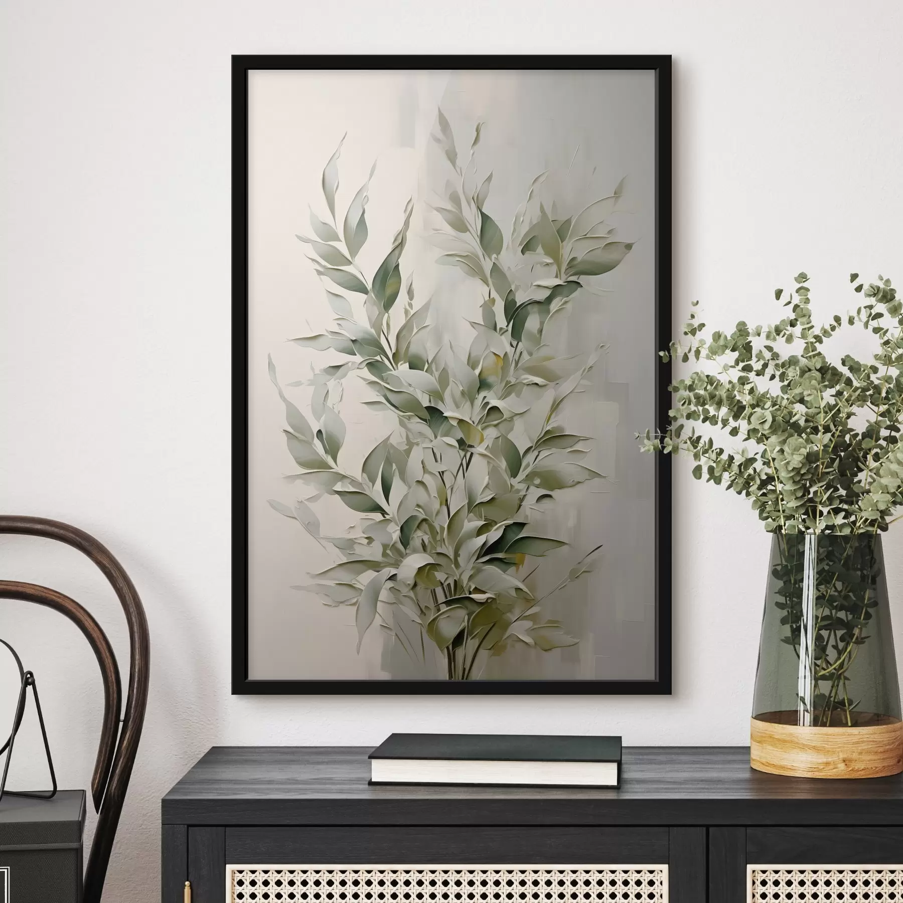 Fototapet Abstraktní větev s listy f46136