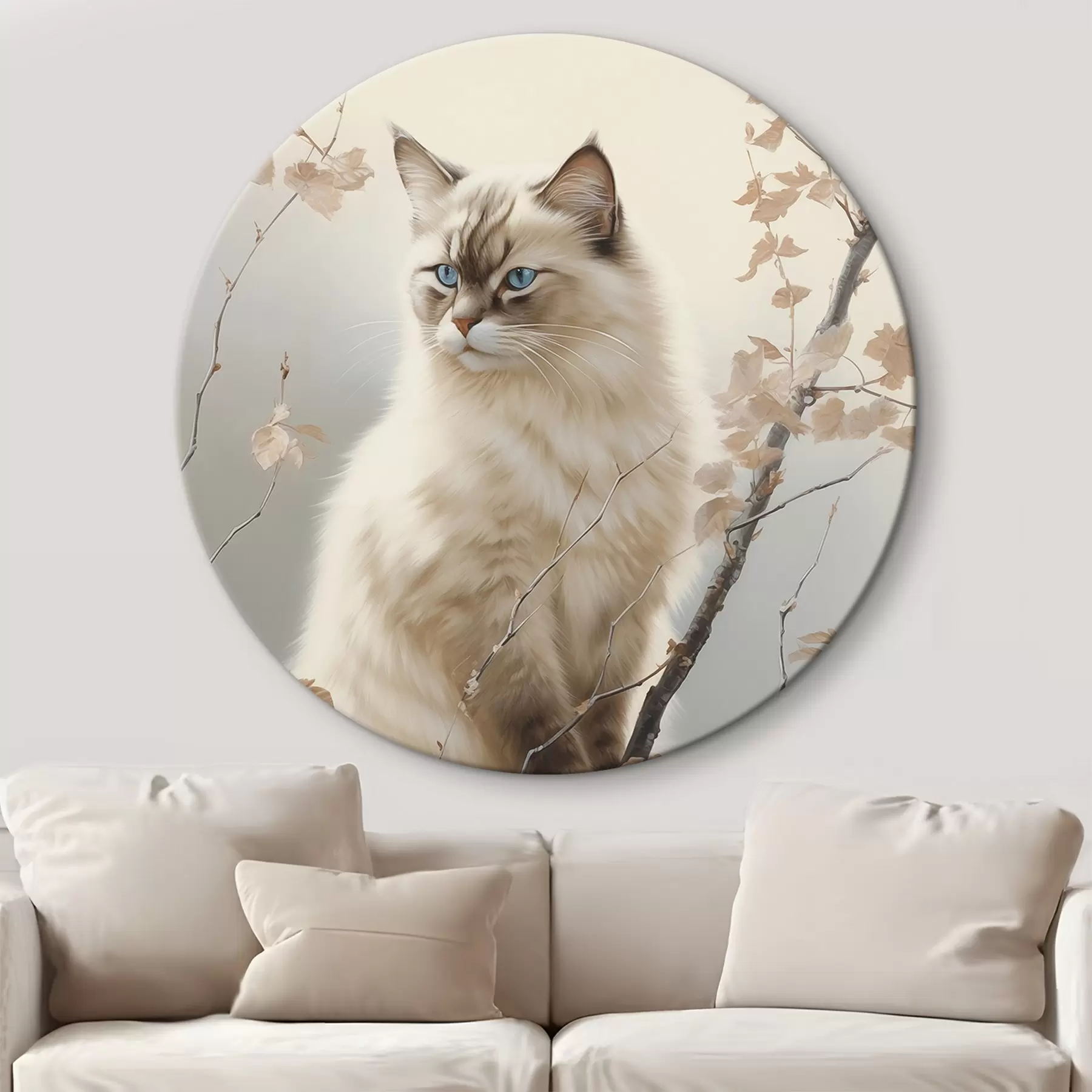 Obraz Kočka na větvi stromu Č. r46300