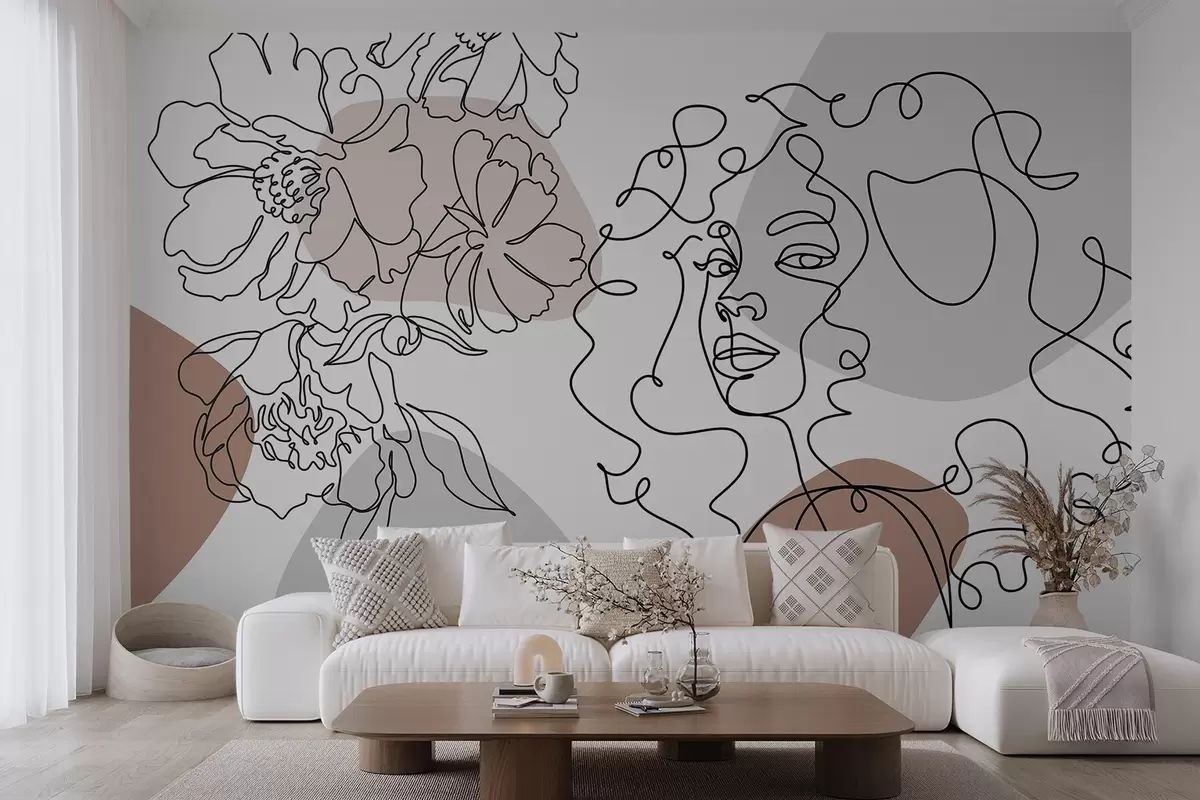 Fototapet Dívka v řadách w04724