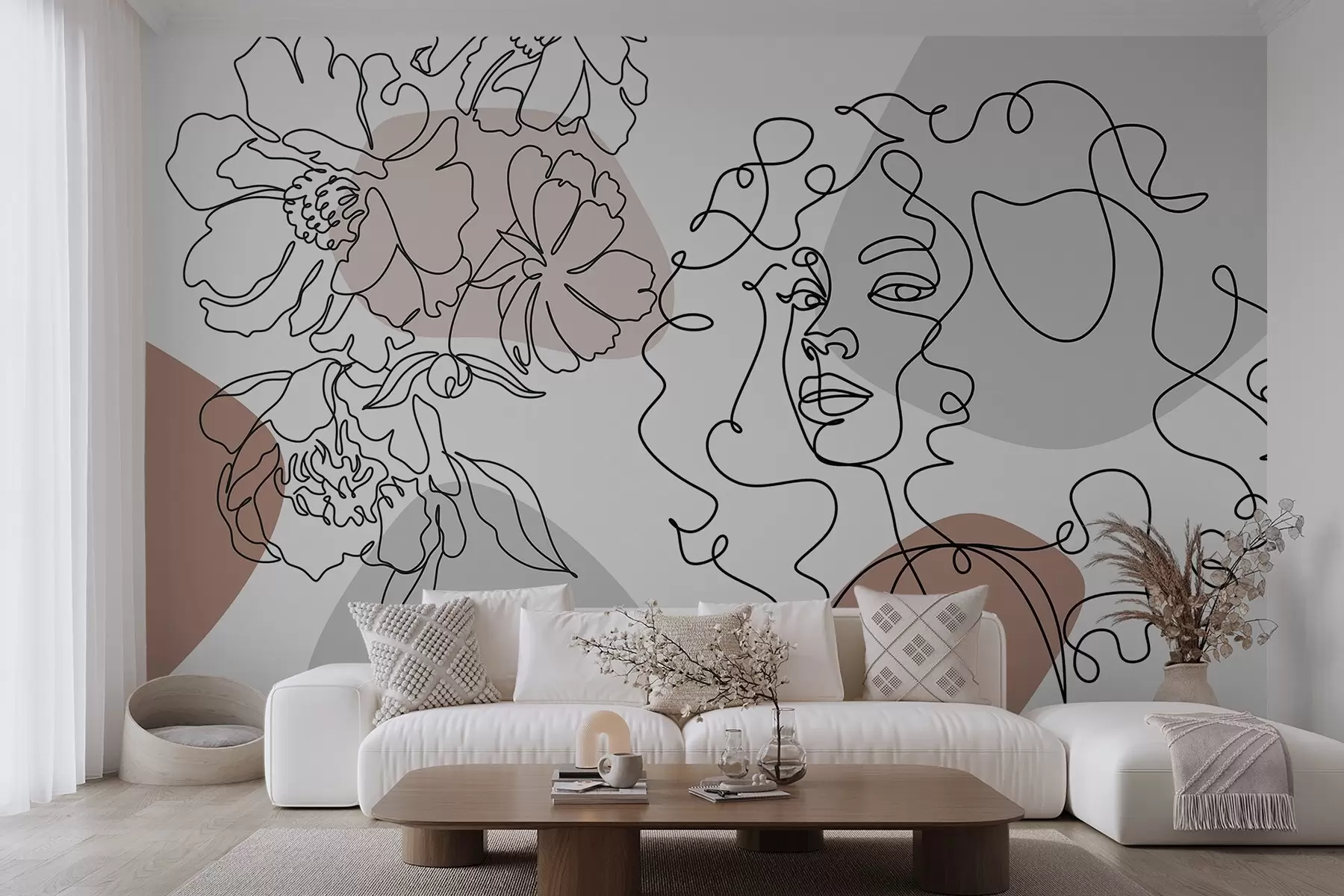 Fototapet Dívka v řadách w04724