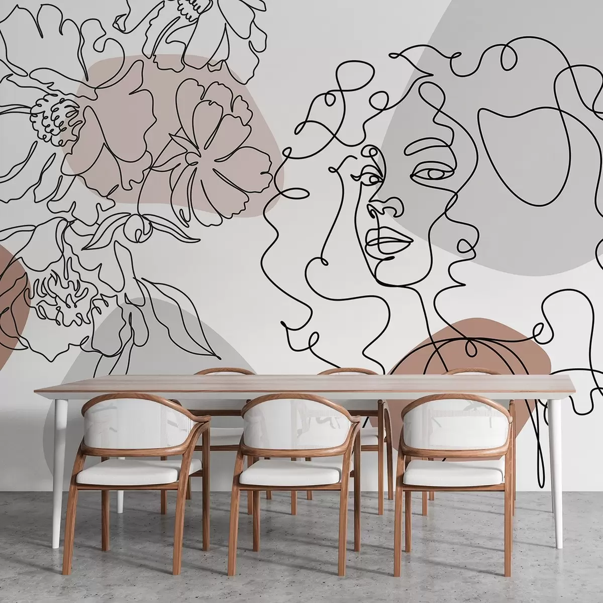 Fototapet Dívka v řadách w04724