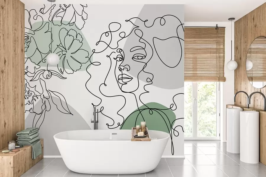 Fototapet Dívka v řadách w04724v1