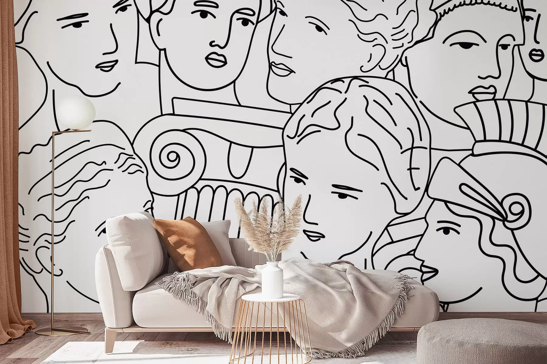 Fototapet Starověké tváře w04728