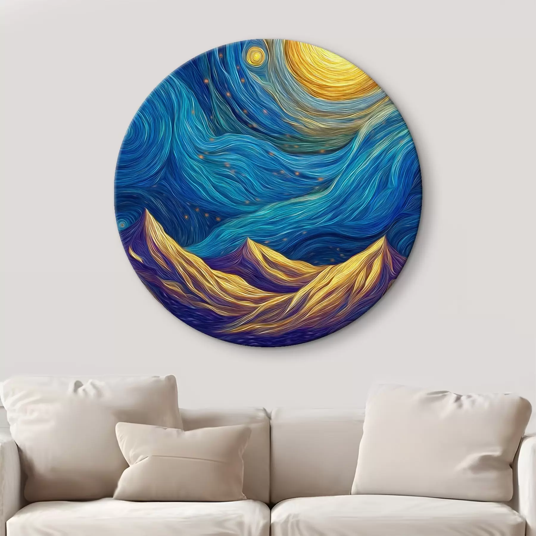 Obraz Jasná hvězdná obloha nad vrcholky hor Č. r46168