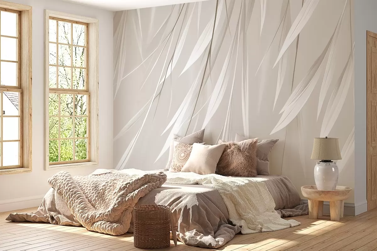 Fototapet Visící tenké listy w04703