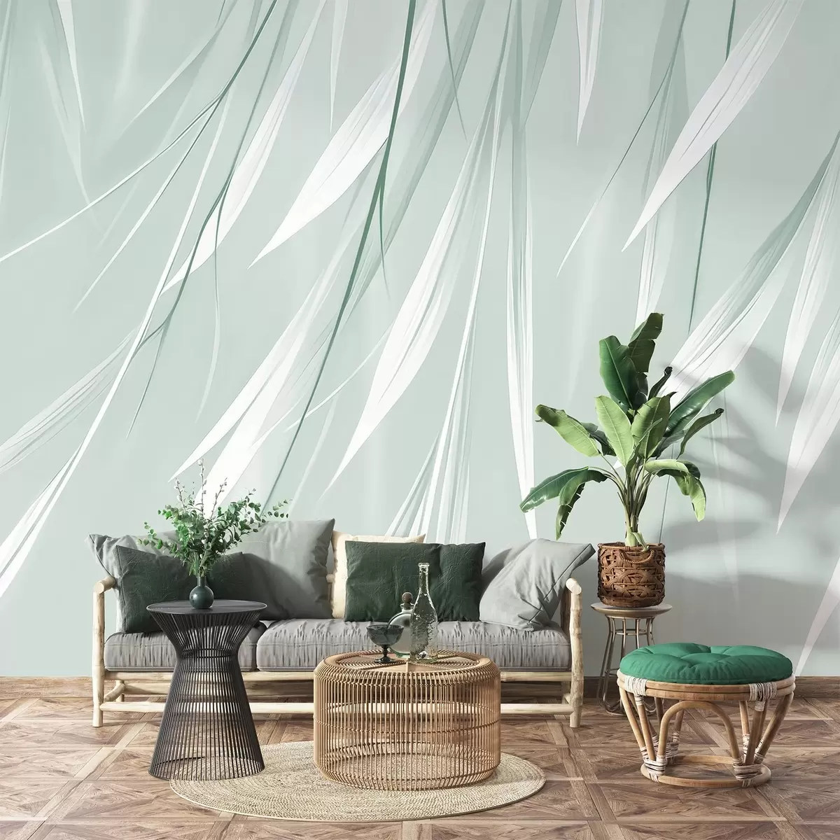 Fototapet Visící tenké listy w04703v1