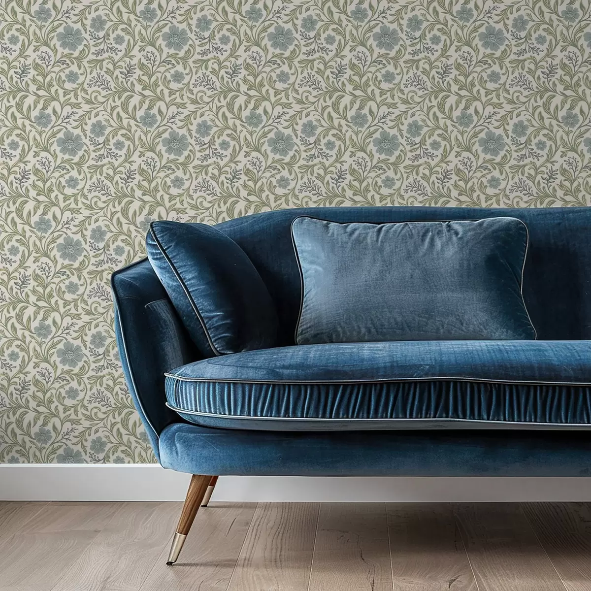 Tapety Šedý květinový ornament na světlém pozadí a00712