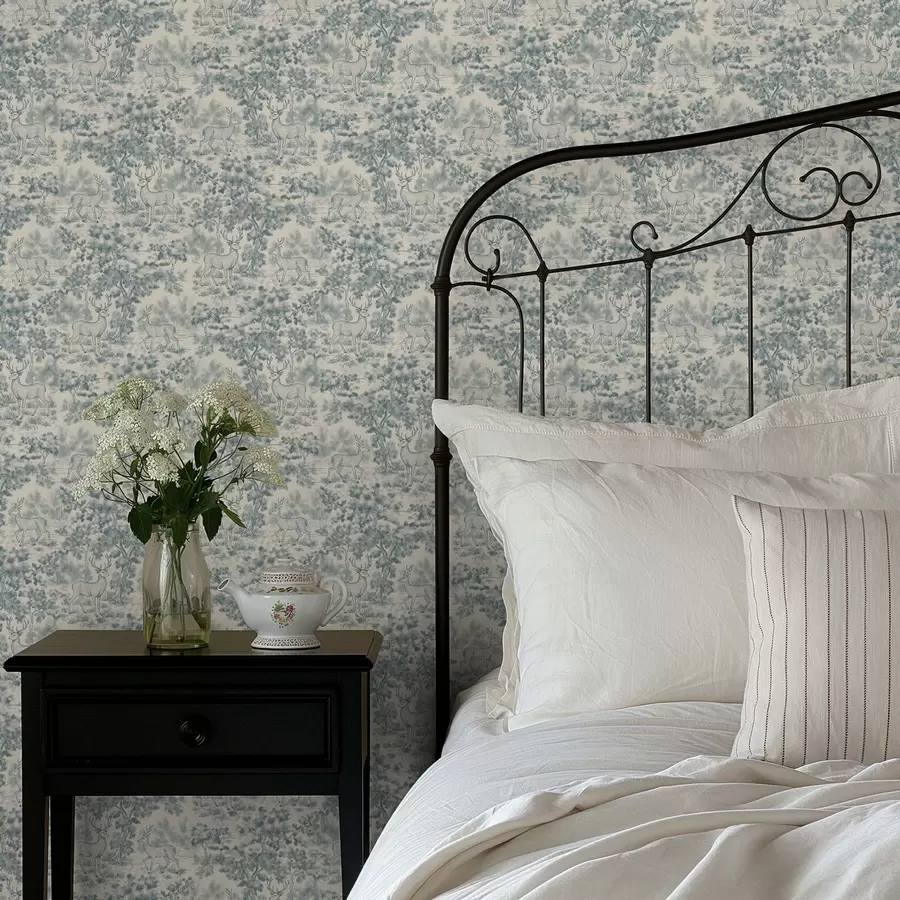 Fototapet Monochromatická scéna s jelenem v lese a00748