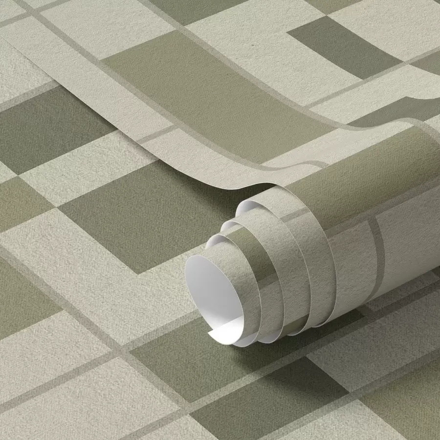 Fototapet Geometrický vzor v odstínech zelené barvy a00769