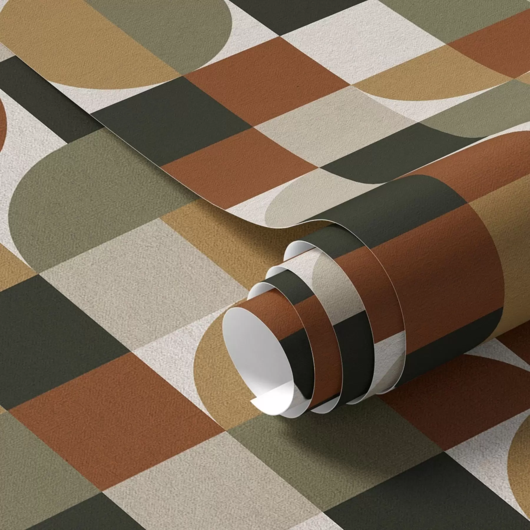 Fototapet Modulární geometrie v teplých zemitých tónech a00770