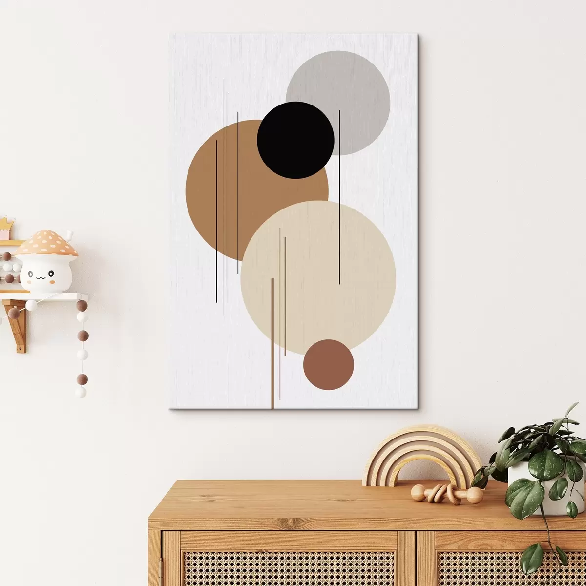 Obraz Abstraktní geometrická kompozice Č. s46351