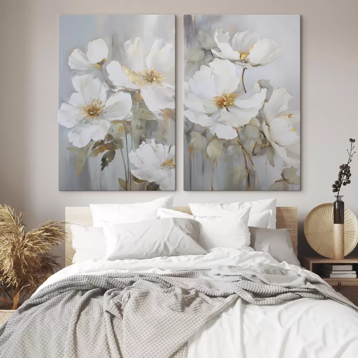 Obraz Abstraktní květiny, imitace malby Č. m00906