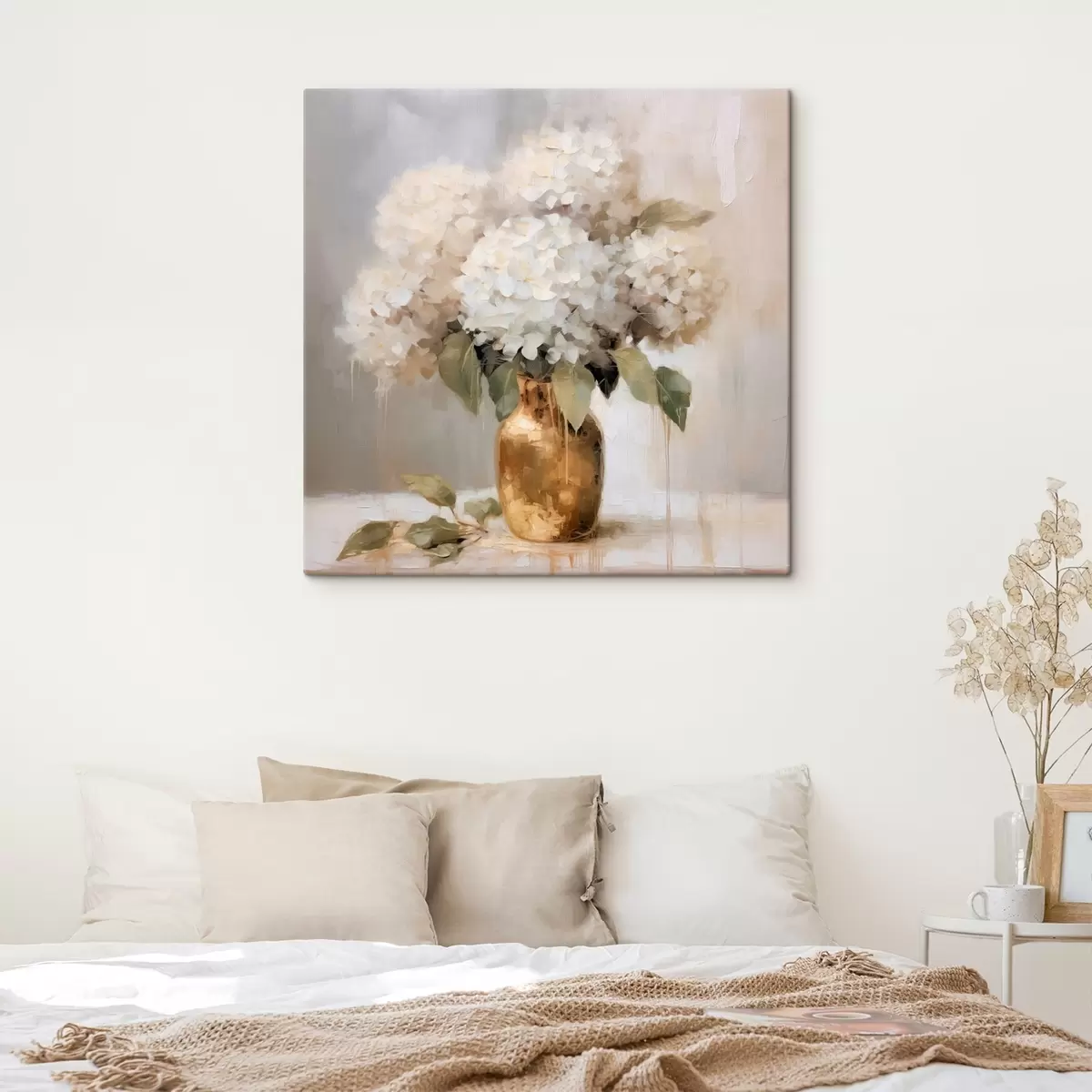 Obraz Jemná kytice hortenzií ve váze Č. s46263