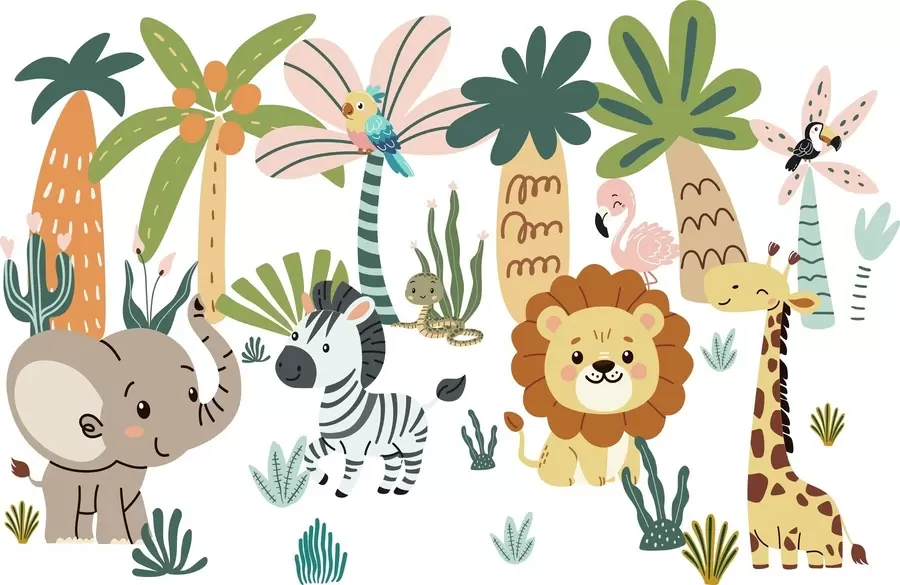 Fototapet Dětská zvířata w04758