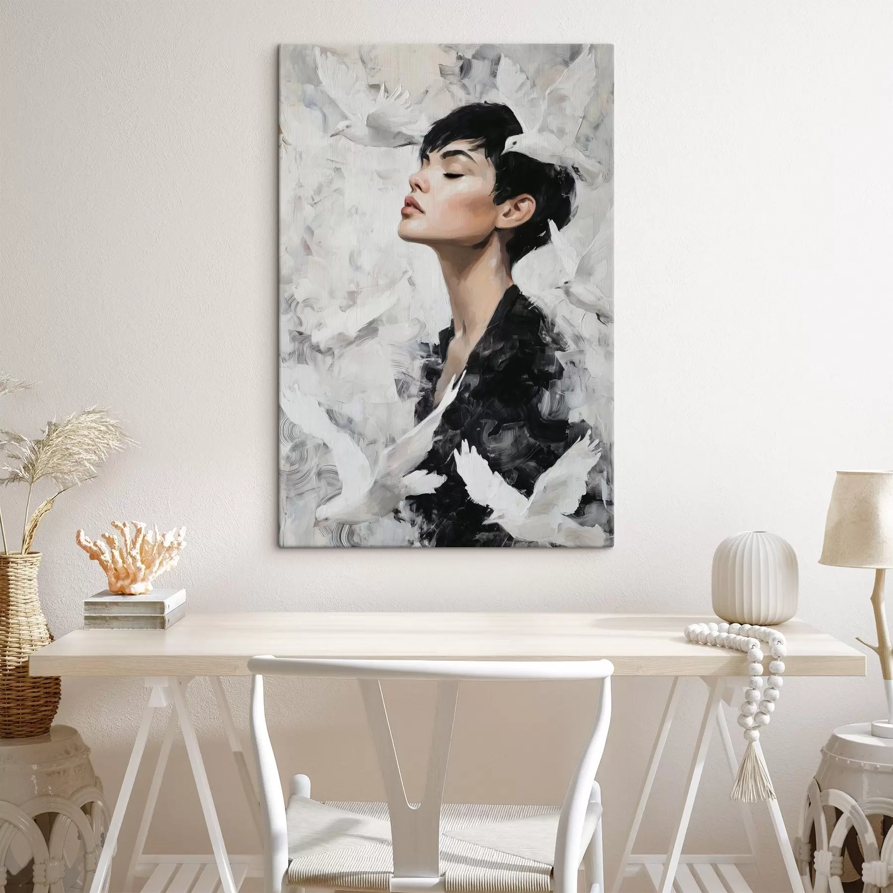 Obraz Dívka a ptáci Č. s46365