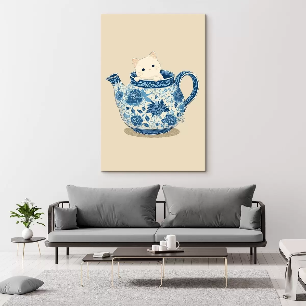 Obraz Kočka v konvici Č. s46431