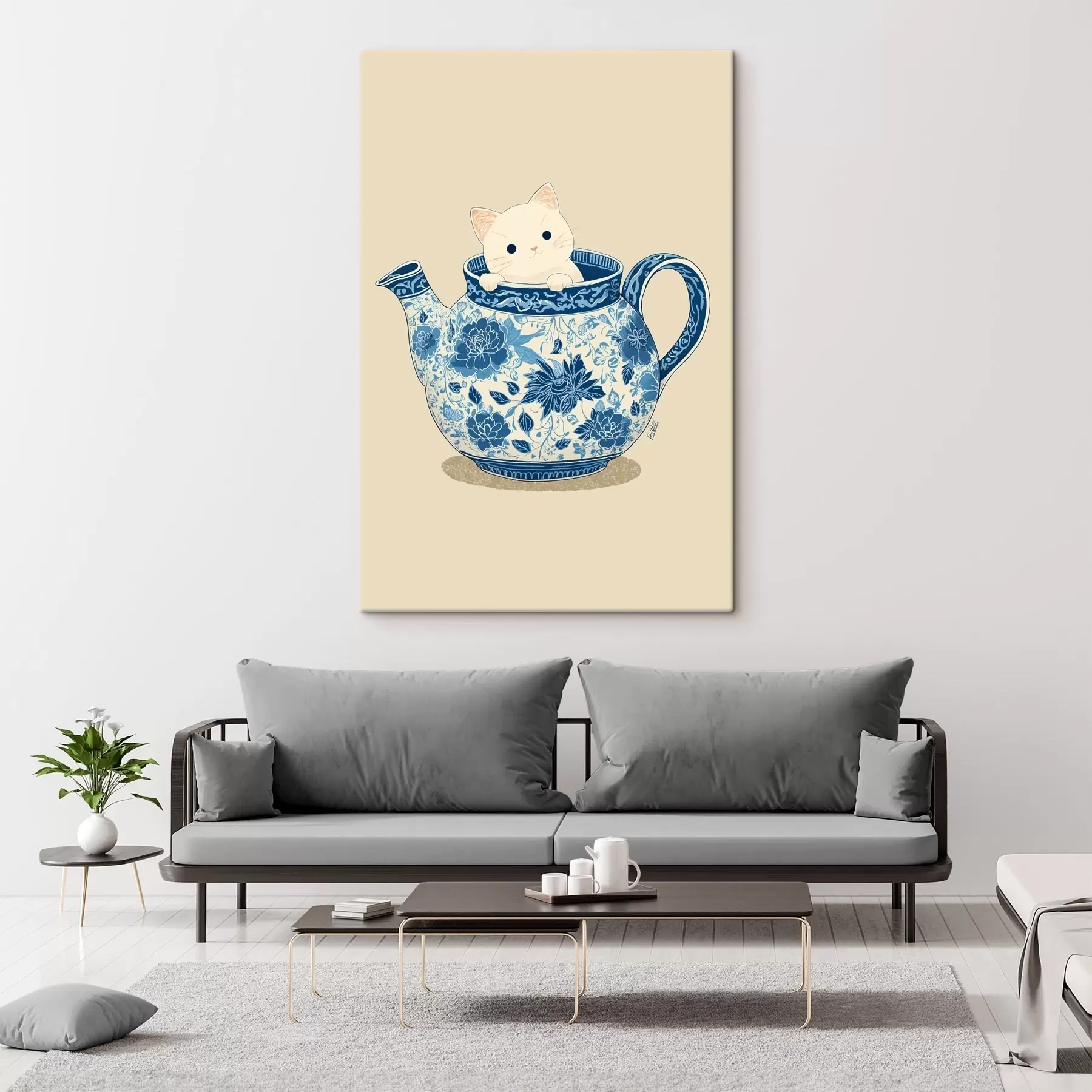 Obraz Kočka v konvici Č. s46431