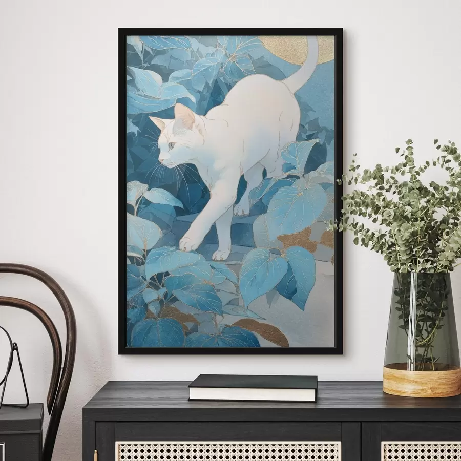 Fototapet Kočka mezi listy f46362