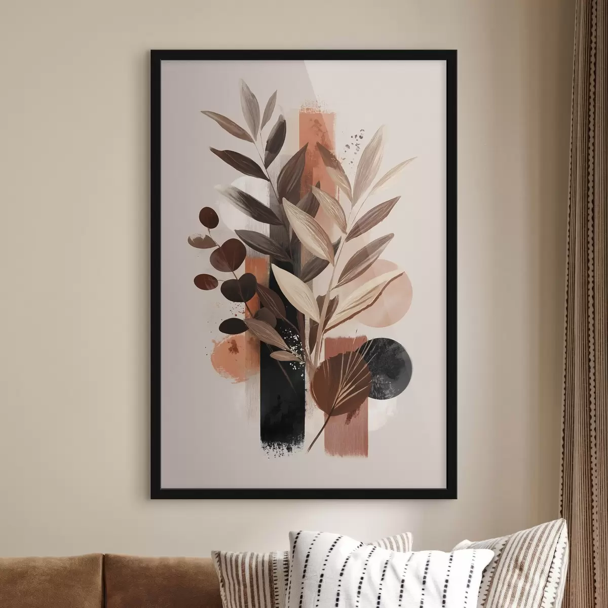 Poster Abstraktní listy f46376