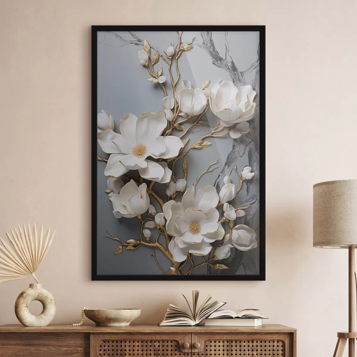 Poster Abstraktní květiny f46401