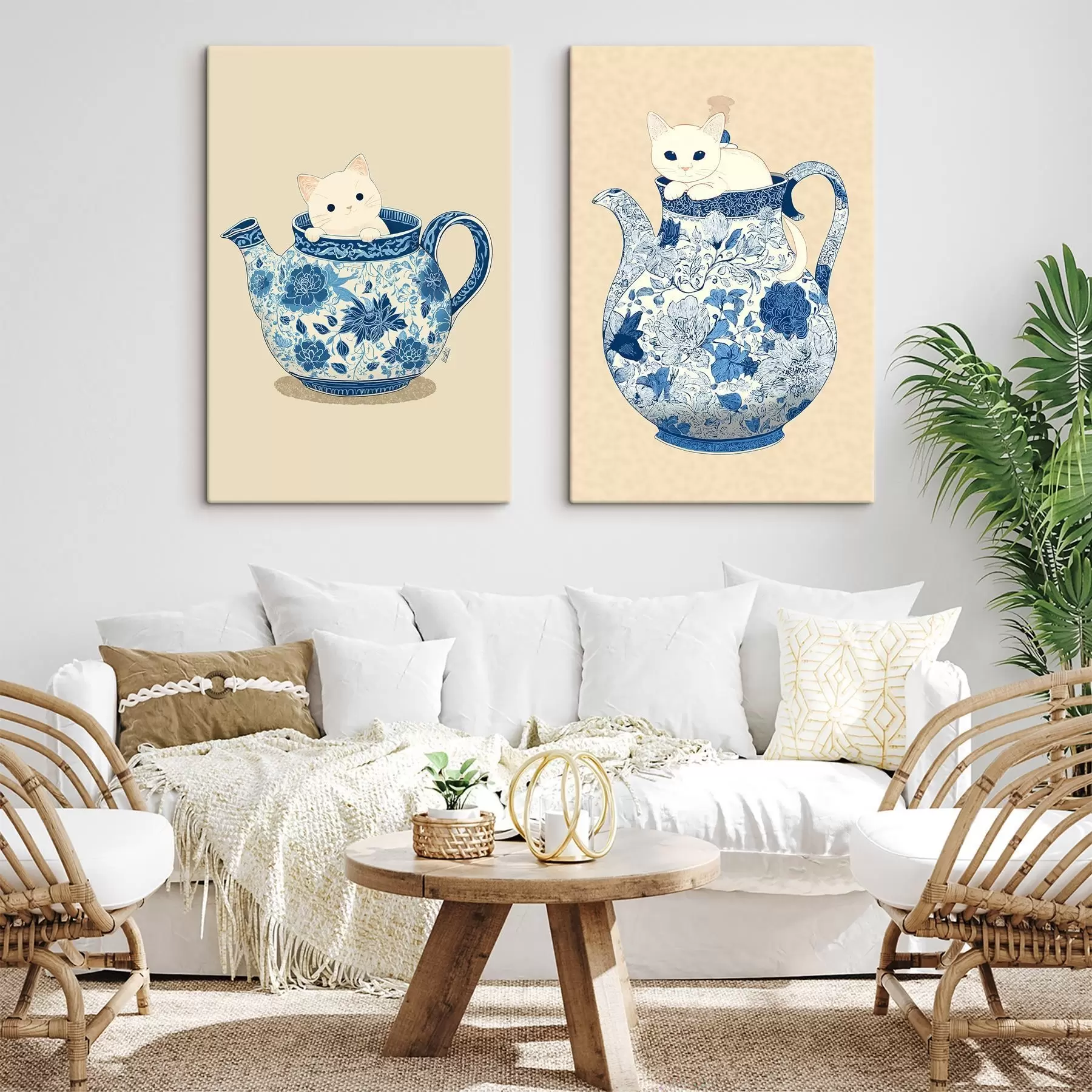 Obraz Kočka v džbánu Č. m00920