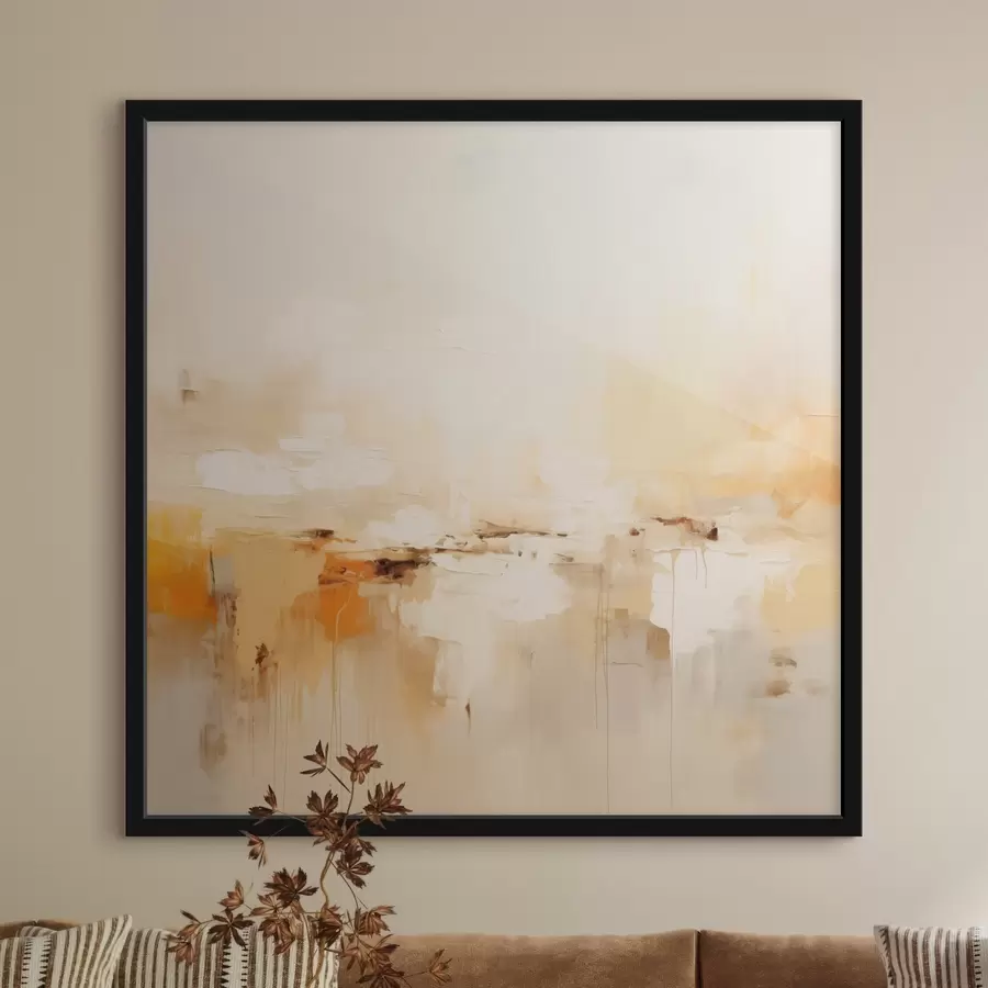 Fototapet Lehká olejová abstrakce s oranžovými akcenty f46315