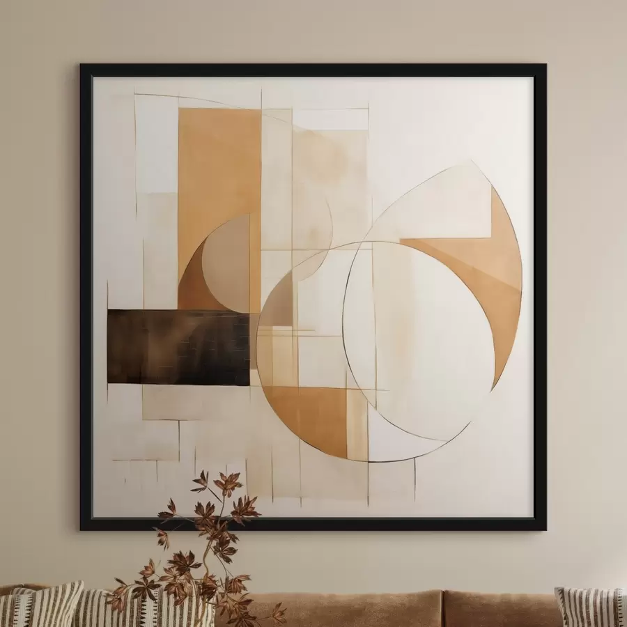 Fototapet Abstraktní minimalistická kompozice v teplých odstínech f46321