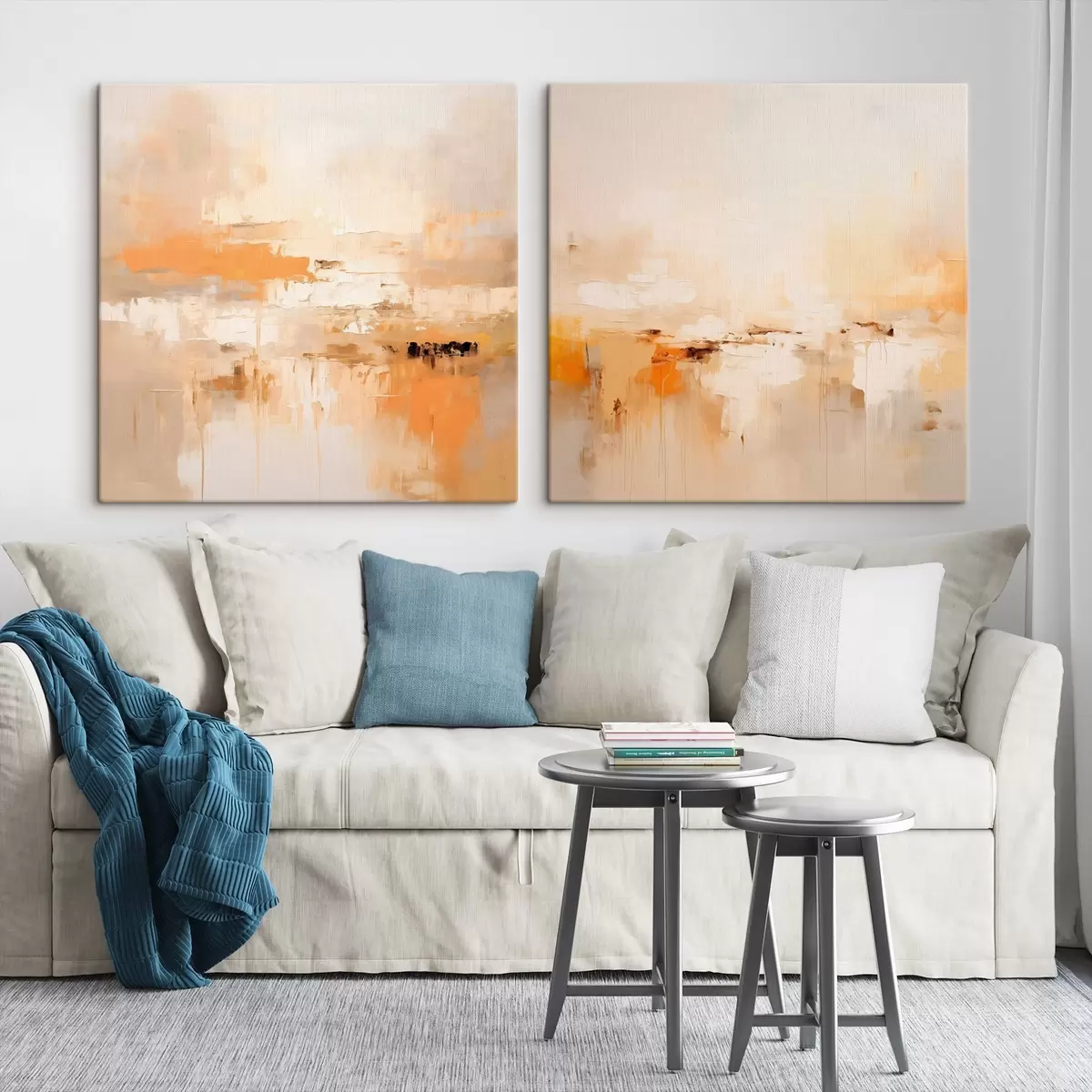 Obraz Světlá abstraktní malba v podzimních odstínech Č. m00895