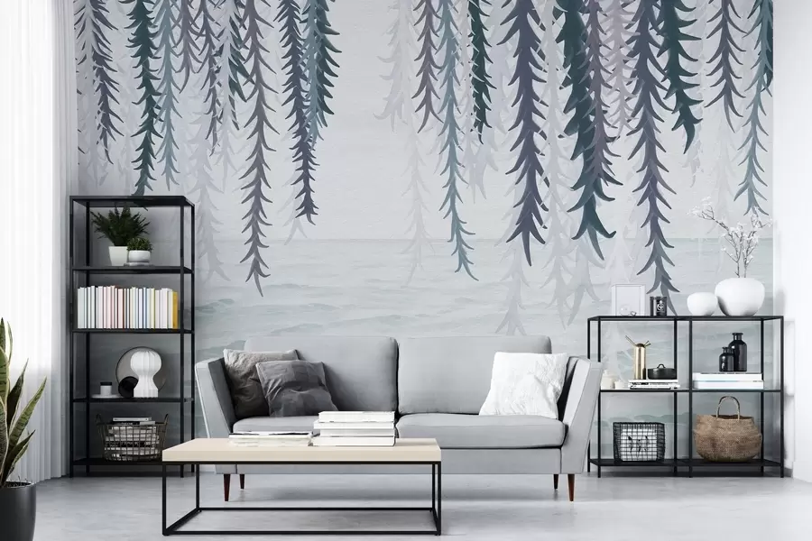 Fototapet Jemné révy visící nad vodou ve stylu akvarelu w04830v3