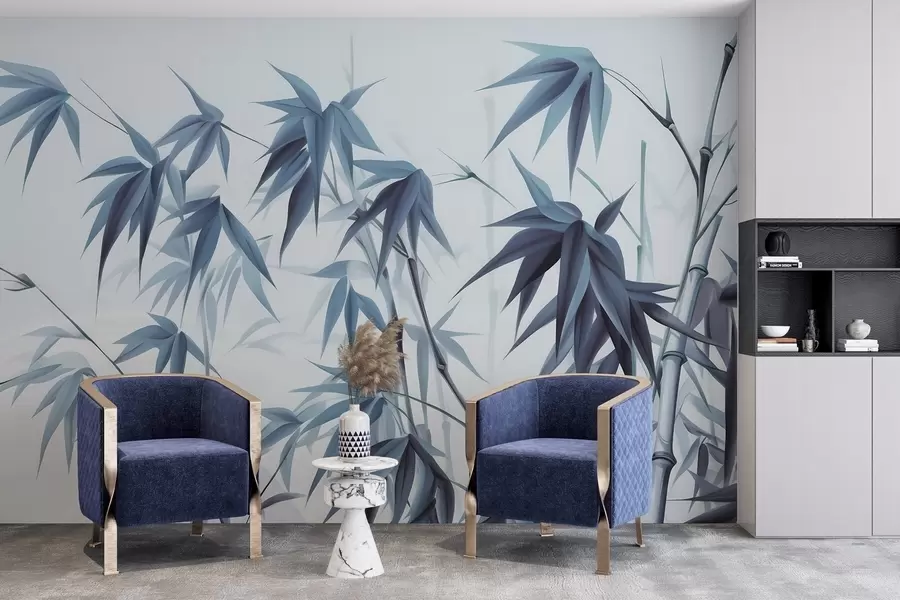 Fototapet Bambus na světlém akvarelovém pozadí w04834v2