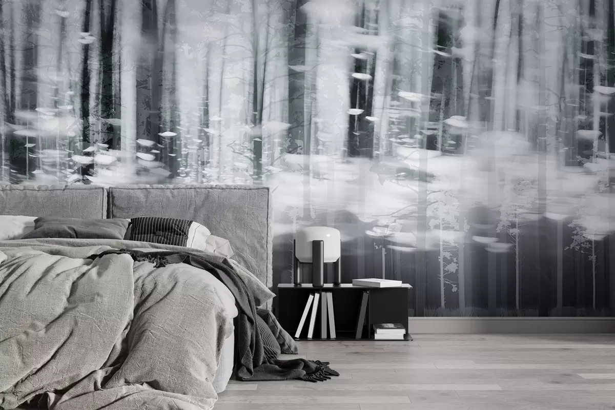 Fototapet Stylizované kmeny stromů v pastelových barvách w04844v2