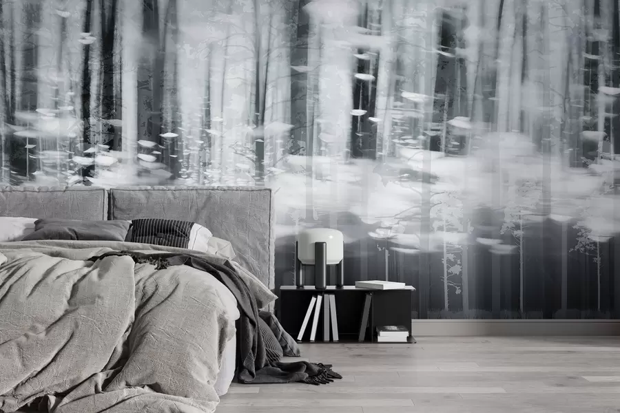 Fototapet Stylizované kmeny stromů v pastelových barvách w04844v2