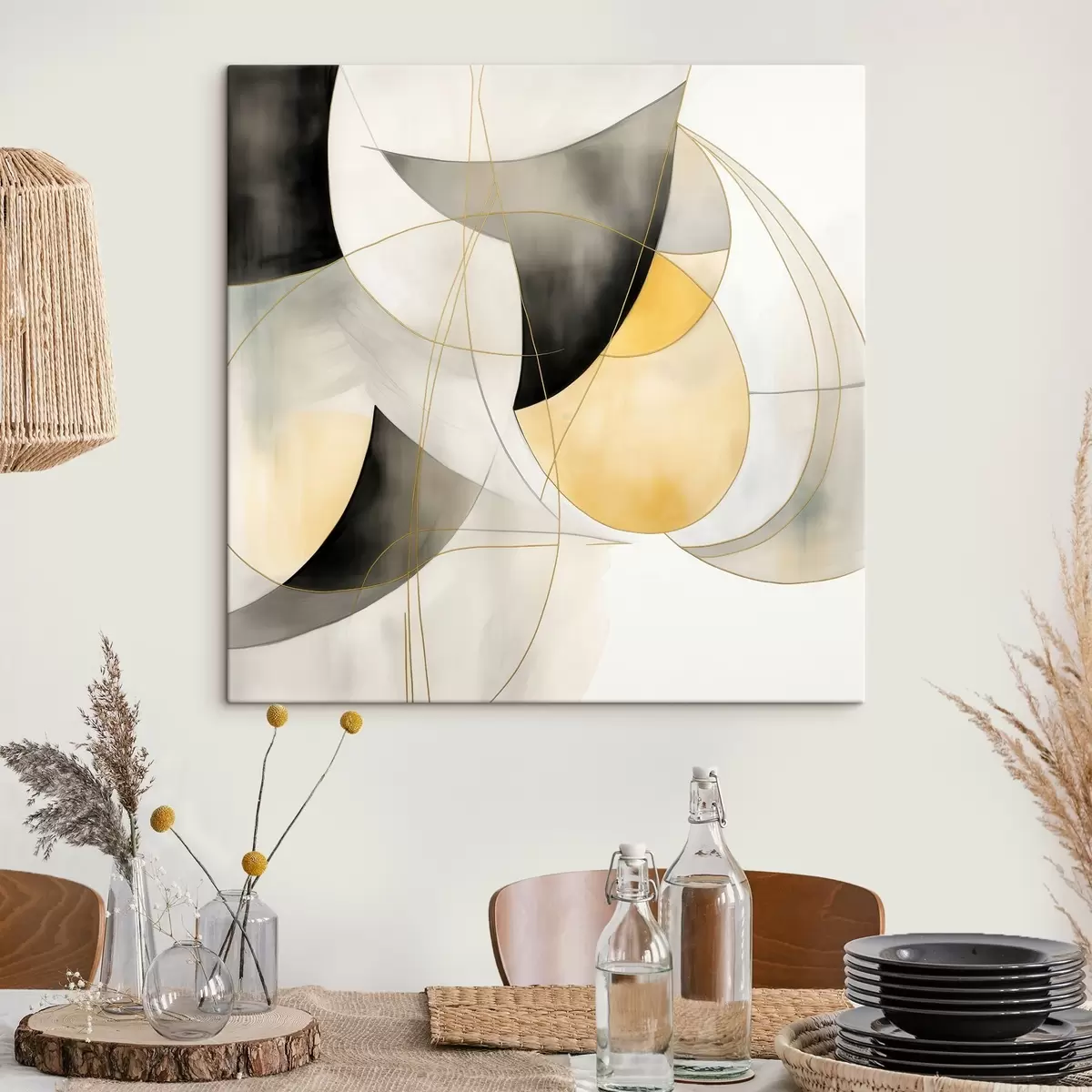 Obraz Geometrická abstrakce v moderním stylu Č. s46328