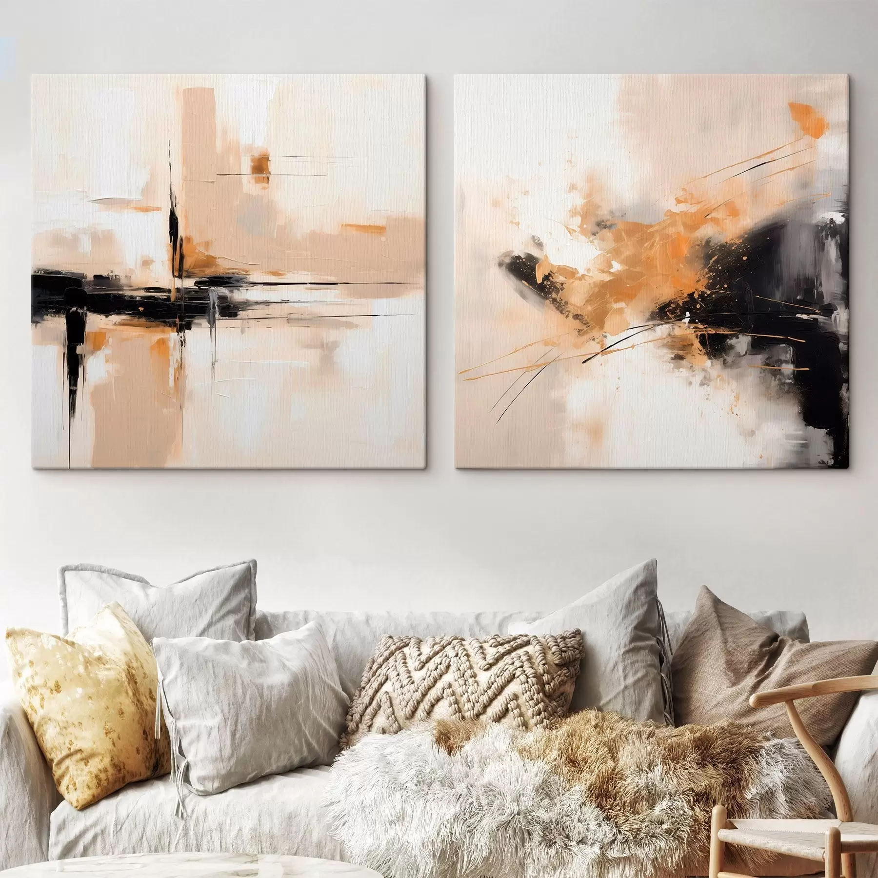 Obraz Geometrie a výraz v olejovém stylu Č. m00901