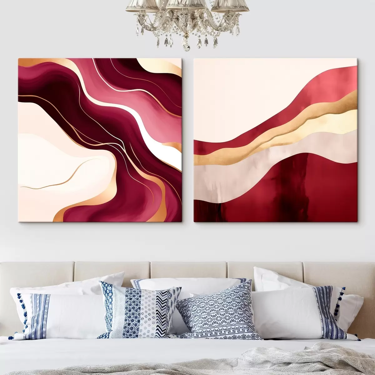 Obraz Vlnitá abstrakce, bohaté odstíny Č. m00903